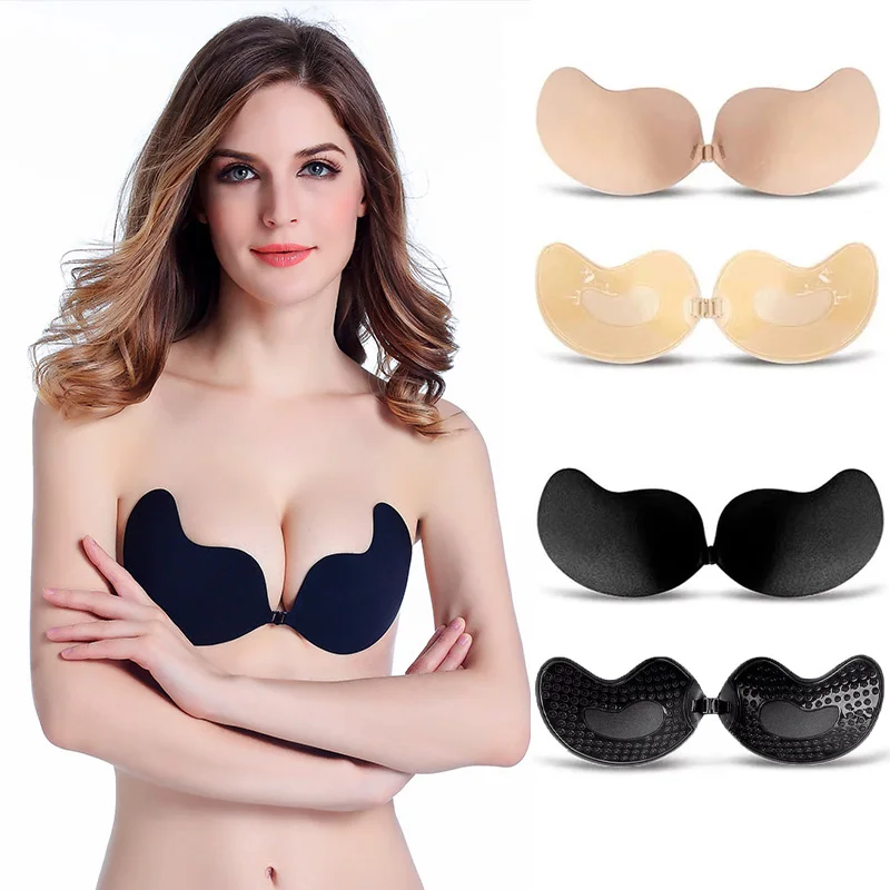 Backless Bra Sticky - บราผู้หญิงเซ็กซี่ บราดันทรงแบบซิลิโคนไร้รอยต่อ ติดแน่น ไม่ต้องผูกสาย ไม่มีสายรัดด้านหลัง