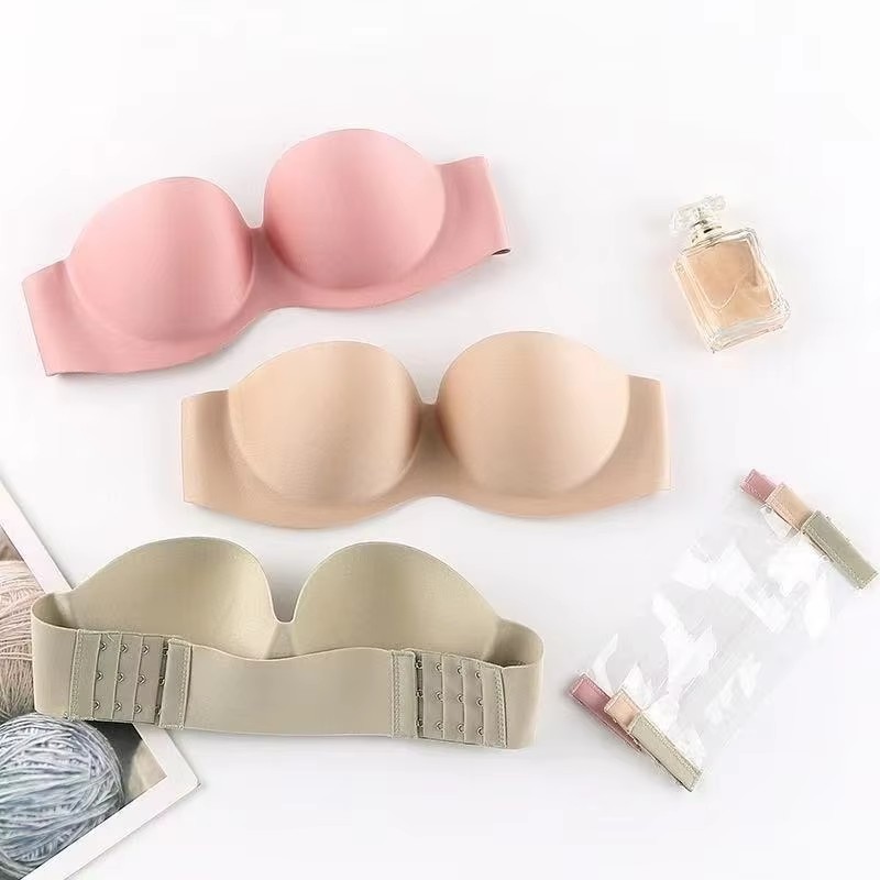 Underwire Bra Padded - บราไร้สายเสริมฟองน้ำแบบดันทรง สำหรับผู้หญิง เซ็กซี่ ไร้รอยต่อ มองไม่เห็น บราเล็ตต์