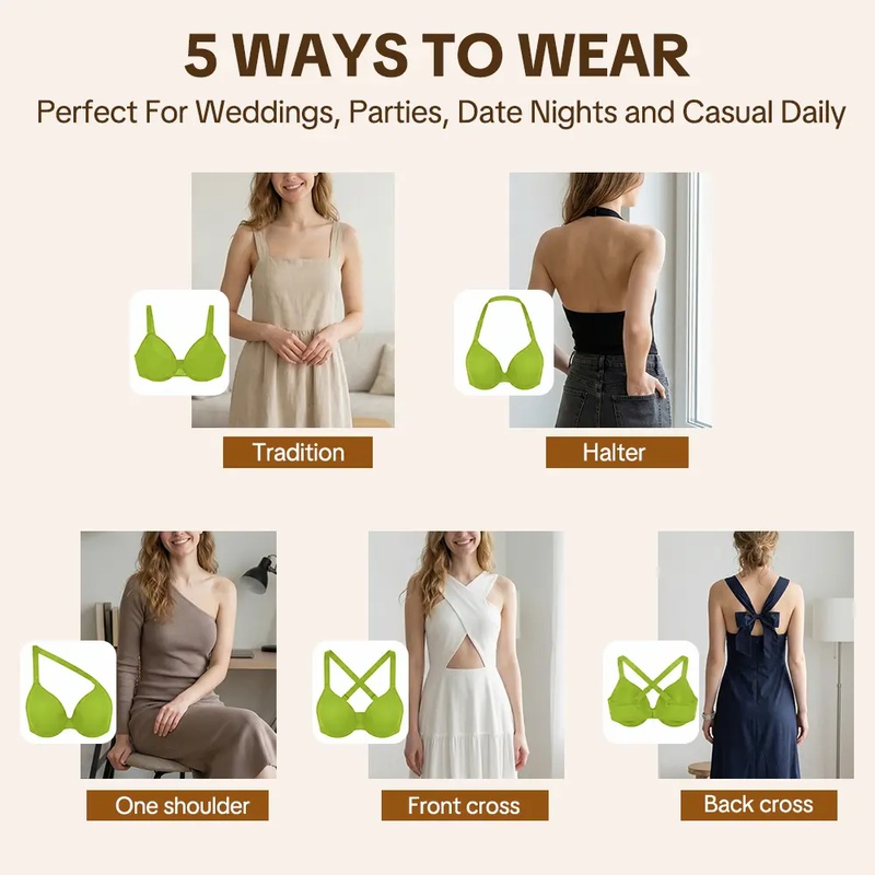 บรา HSIA Seraphina แบบ 5-Way M - Underwire Bra Padded บทวิจารณ์และราคา