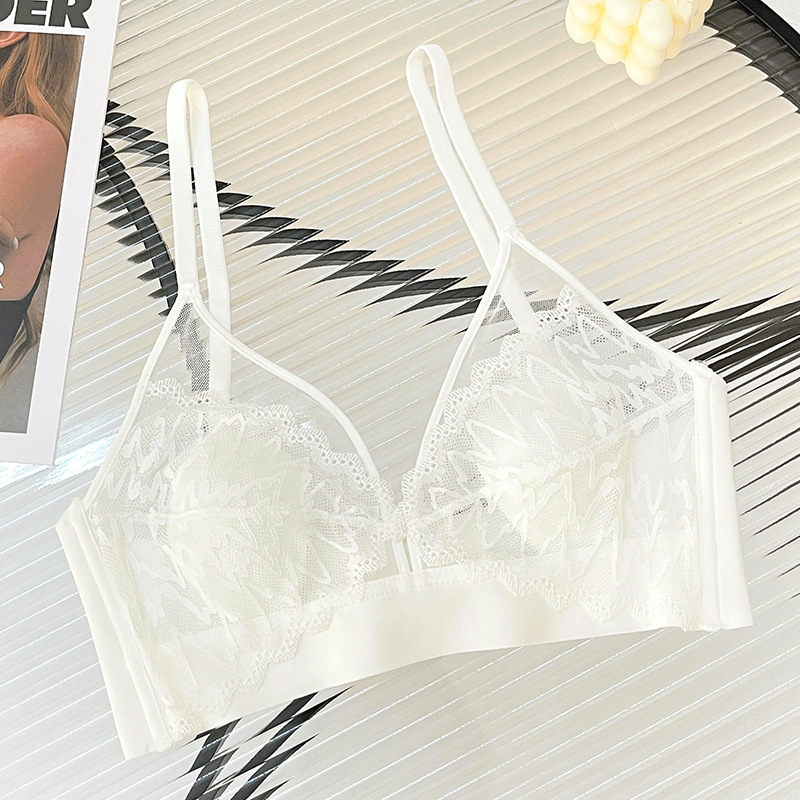 เสื้อครอปท็อปเซ็กซี่ลูกไม้เว้า - T Shirt Bra Seamless บทวิจารณ์และราคา