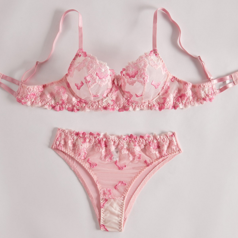 ชุดชั้นในบิกินี่พร้อมลูกไม้ปัก - Sheer Bra Lace บทวิจารณ์และราคา