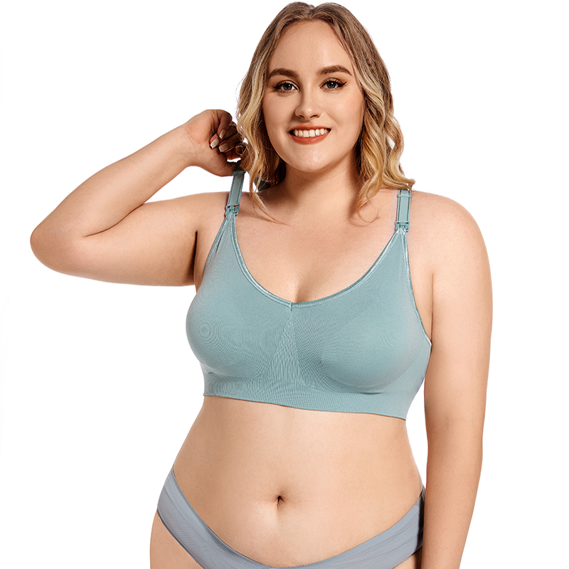 Plus ขนาดไร้สาย Maternity Bra  - Nursing Bra Clip บทวิจารณ์และราคา