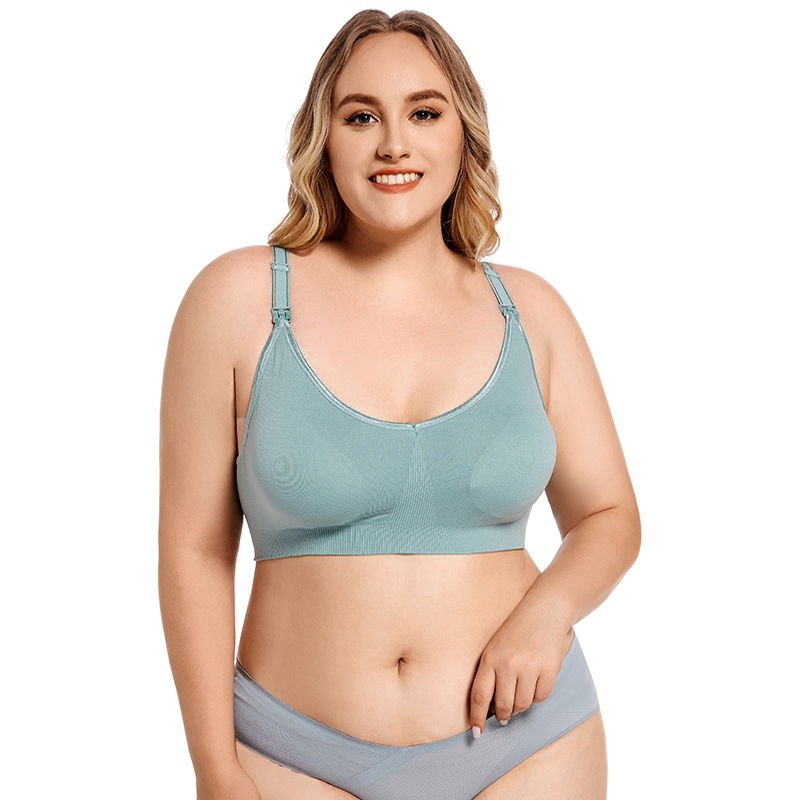 Plus ขนาดไร้สาย Maternity Bra  - Nursing Bra Clip บทวิจารณ์และราคา