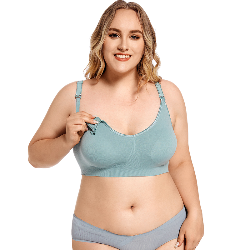 Plus ขนาดไร้สาย Maternity Bra  - Nursing Bra Clip บทวิจารณ์และราคา