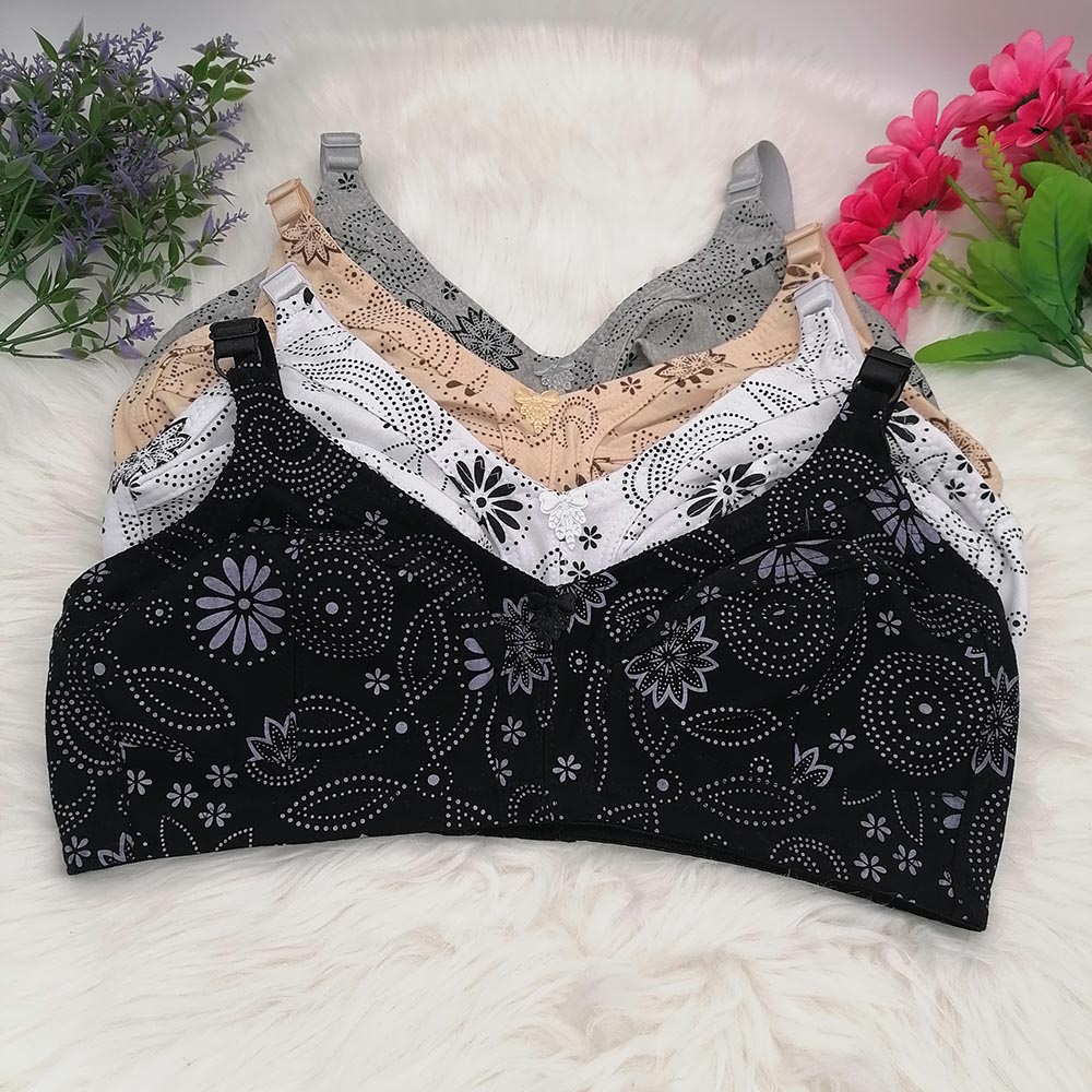 ผู้หญิงถ้วยใหญ่ไร้สาย Bra ผ้าฝ - Full Coverage Bra บทวิจารณ์และราคา